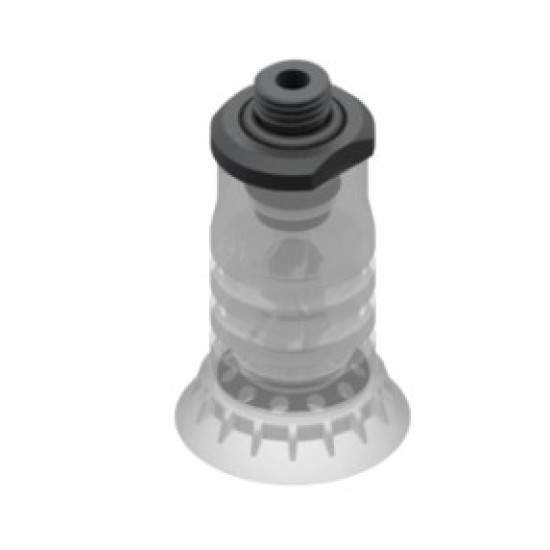 41mm-es FDA szilikon többredős tapadókorong, G1/4" külső menettel.