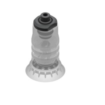 41mm-es FDA szilikon többredős tapadókorong, G1/8" külső menettel.