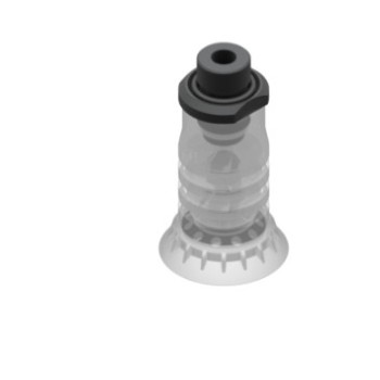 41mm-es FDA szilikon többredős tapadókorong, G3/8" külső menettel.