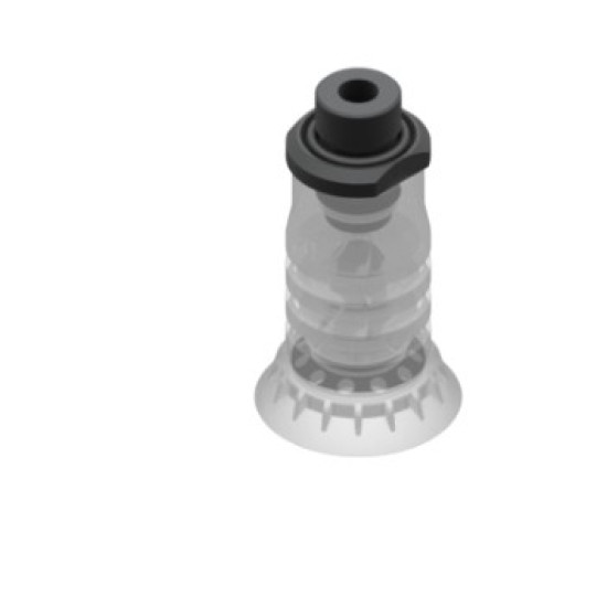 41mm-es FDA szilikon többredős tapadókorong, G3/8" külső menettel.