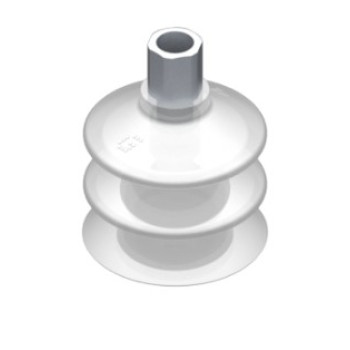 42mm-es FDA szilikon kétharmonikás tapadókorong, G1/8" belső menettel.