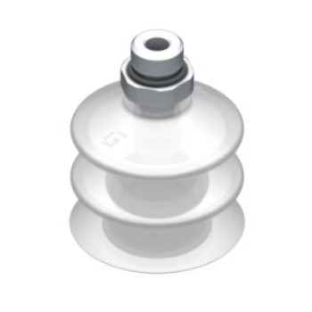 42mm-es FDA szilikon kétharmonikás tapadókorong, G1/4" külső menettel.