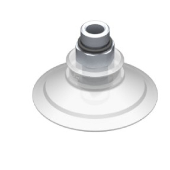 42mm-es FDA szilikon lapos tapadókorong, G1/8" külső menettel.