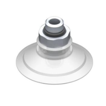 42mm-es FDA szilikon lapos tapadókorong, G1/8" külső menettel.