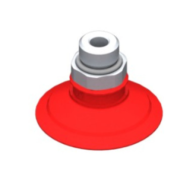 42mm-es szilikon lapos tapadókorong, G1/4" külső menettel.