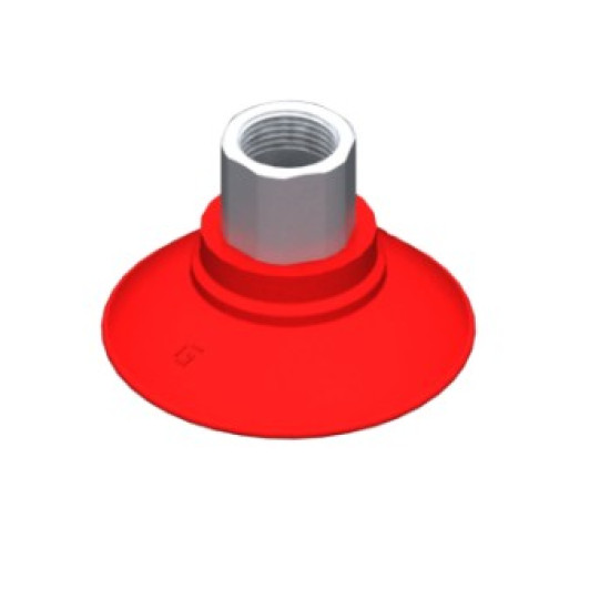 45mm-es PU 40 lapos tapadókorong, csúszásmentes, G1/4" belső menettel.