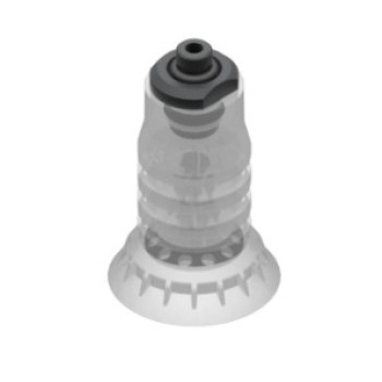 48mm-es FDA szilikon többredős tapadókorong, G1/8" külső menettel.