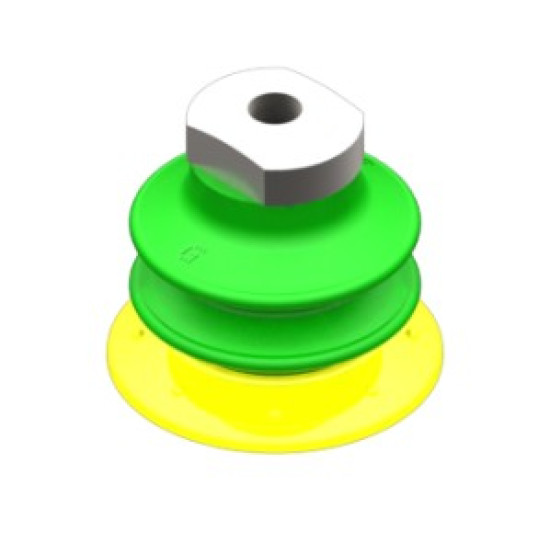 52mm-es PU 30/60 harmonikás tapadókorong, G1/8" belső menettel.