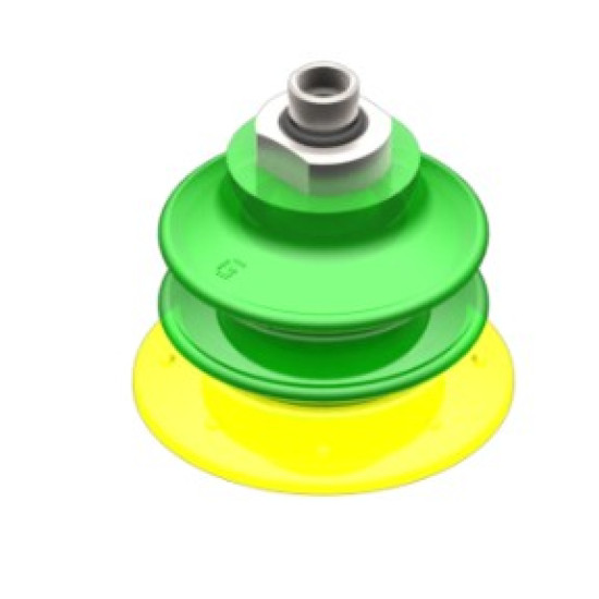 52mm-es PU 30/60 harmonikás tapadókorong, G1/8" külső menettel.