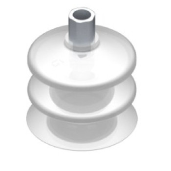 53mm-es FDA szilikon kétharmonikás tapadókorong, G1/8" belső menettel.