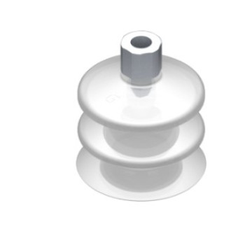 53mm-es FDA szilikon kétharmonikás tapadókorong, G1/8" belső menettel.
