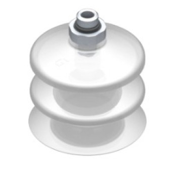 53mm-es FDA szilikon kétharmonikás tapadókorong, G1/8" külső menettel.