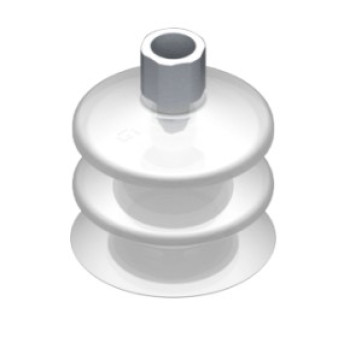 53mm-es FDA szilikon kétharmonikás tapadókorong, G1/4" belső menettel.
