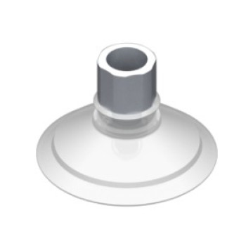 53mm-es FDA szilikon lapos tapadókorong, G1/4" belső menettel.