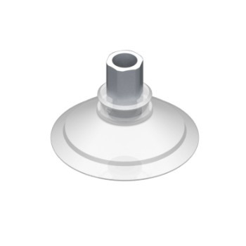 53mm-es FDA szilikon lapos tapadókorong, G1/8" belső menettel.