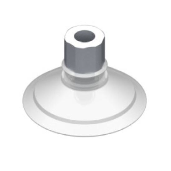 53mm-es FDA szilikon lapos tapadókorong, G1/8" belső menettel.