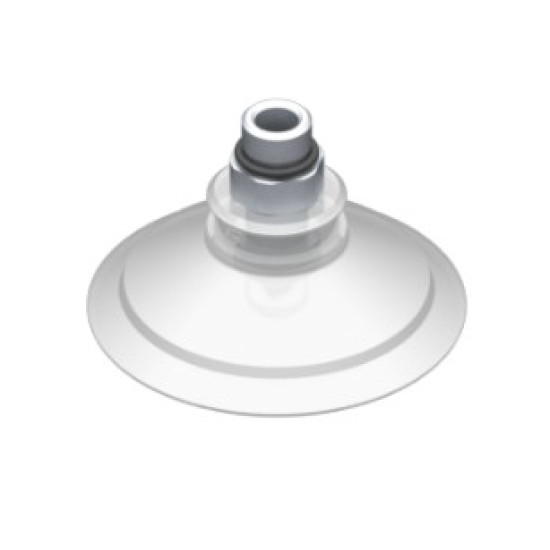 53mm-es FDA szilikon lapos tapadókorong, G1/8" külső menettel.