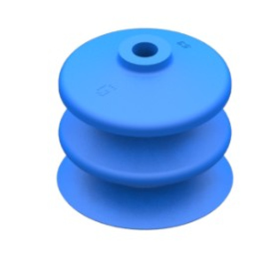 53mm-es HNBR 60 kétharmonikás tapadókorong, csatlakozó nélkül.