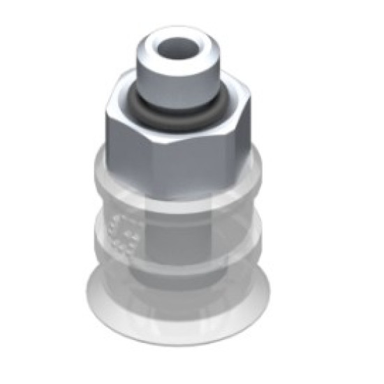 11mm-es FDA szilikon lapos tapadókorong, M5 külső menettel.
