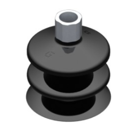 53mm-es NBR 50 kétharmonikás tapadókorong, G1/4" belső menettel.