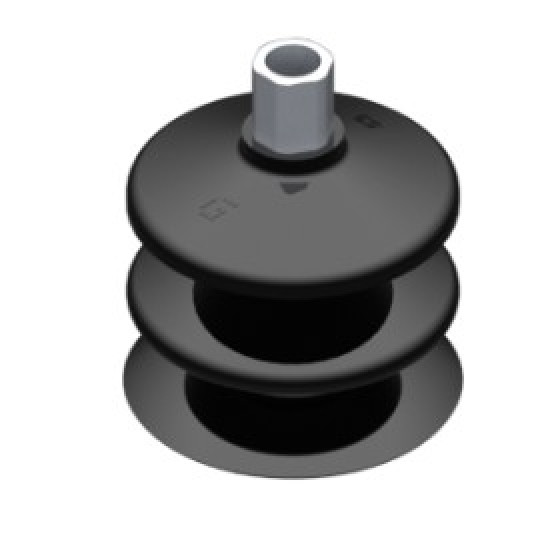 53mm-es NBR 50 kétharmonikás tapadókorong, G1/8" belső menettel.