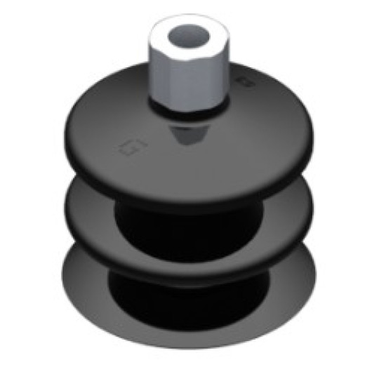 53mm-es NBR 50 kétharmonikás tapadókorong, G1/8" belső menettel.