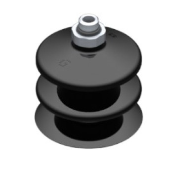 53mm-es NBR 50 kétharmonikás tapadókorong, G1/8" külső menettel.