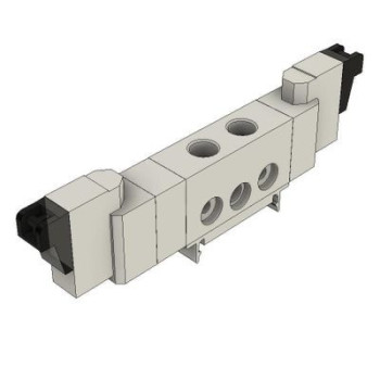 6HV mágnesszelep-5/3 utú, középáll. nyitott, dupla, AC 220V, 06: 1/8" v: 2 m