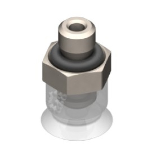 6mm-es FDA szilikon lapos tapadókorong, M3 külső menettel.