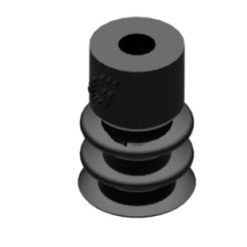 6mm-es NBR 50 kétharmonikás tapadókorong, csatlakozó nélkül.