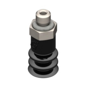 6mm-es NBR 50 kétharmonikás tapadókorong, M3 külső menettel.