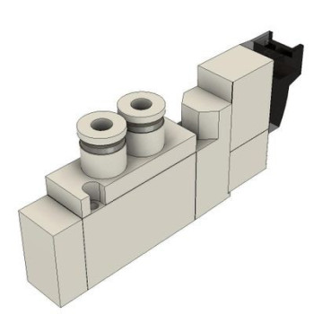 6V mágnesszelep - 5/2 utú, monostabil, DC 24 V, gyors csatl. d=4mm, vez.:0,5m.