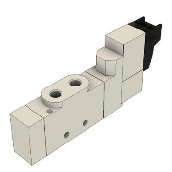 6V mágnesszelep - 5/2 utú, monostabil, AC 220 V, menetes csatl.: M5, vez.:2m.