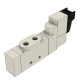 6V mágnesszelep - 5/2 utú, monostabil, DC 24 V, menetes csatl.: M5, vez.:0,5m.