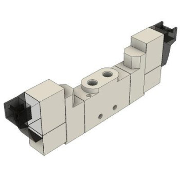 6V mágnesszelep - 5/2 utú, bistabil, DC 24 V, menetes csatl.: M5, vez.:2m.