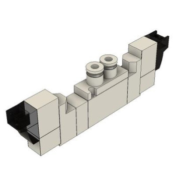 Mágnesszelep-5/3 utú, közép. zárt, AC 220V, gyors csat. d=4mm, vez.:2m.