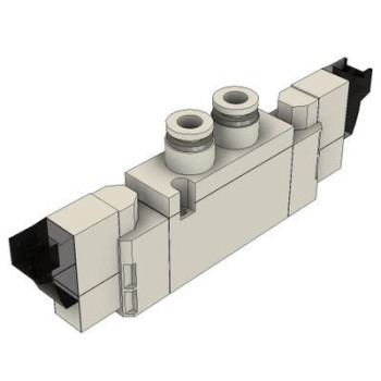 6V mágnesszelep - 5/2 utú, bistabil, DC 12 V, gyors csatl. d=6mm, vez.:0,5m.