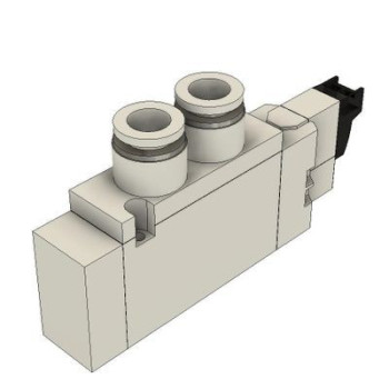 6V mágnesszelep - 5/2 utú, monostabil, AC 220 V, gyors csatl. d=8mm, vez.:0,5m.