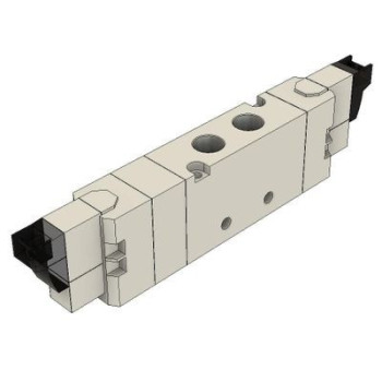 Mágnesszelep-5/3 utú, közép. zárt, DC 12V, menetes csat.:3/8", vez.:0,5m.