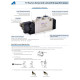 7V mágnesszelep -5/2 utú, monostabil, AC 110 V, menetes csat.: M5, vez.: 0,5m.