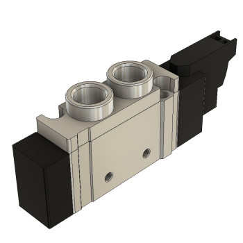 7V mágnesszelep -5/2 utú, monostabil, DC 12 V, menetes csat.: 3/8", vez.: 0,5m.