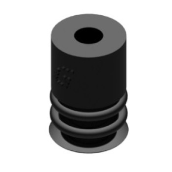 9mm-es NBR 50 kétharmonikás tapadókorong, csatlakozó nélkül.