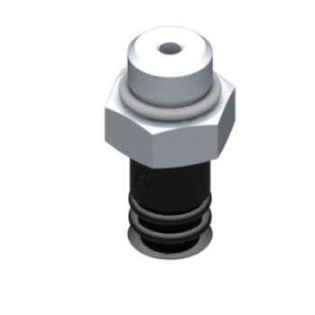 9mm-es NBR 50 kétharmonikás tapadókorong, G1/8" külső menettel.