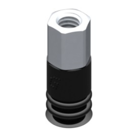 9mm-es NBR 50 kétharmonikás tapadókorong, M5 belső menettel.