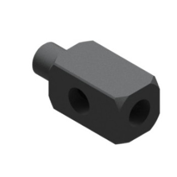 Adapter vákuumkorong rögzítéshez, M5/M5 menettel, alumínium.
