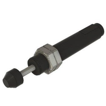 Állítható lökéscsillapító, M20 menet, 20 mm löket, fém kupak