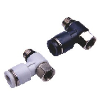 Belső mentes könyök csatlakozó - 3/8", d=10mm, műanyag, fekete