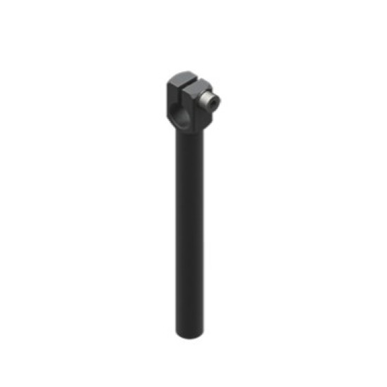 Bilincses leszorító szár, átmérő 10 mm, hosszú, csavarokkal - Alu