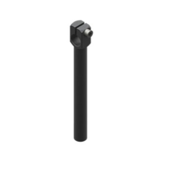 Bilincses leszorító szár, átmérő 14 mm, hosszú, csavarokkal - Alu