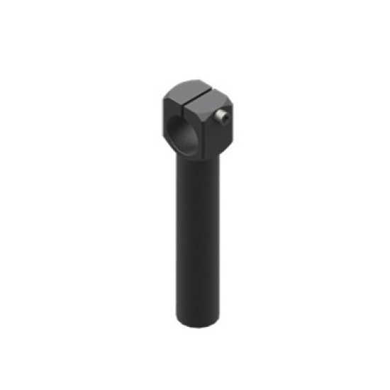 Bilincses leszorító szár, átmérő 30 mm, közepes, csavarokkal - Alu